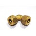 Brass Equal Elbow Olive Couplings Straight Compression Ferrule Fitting 90* Bend.